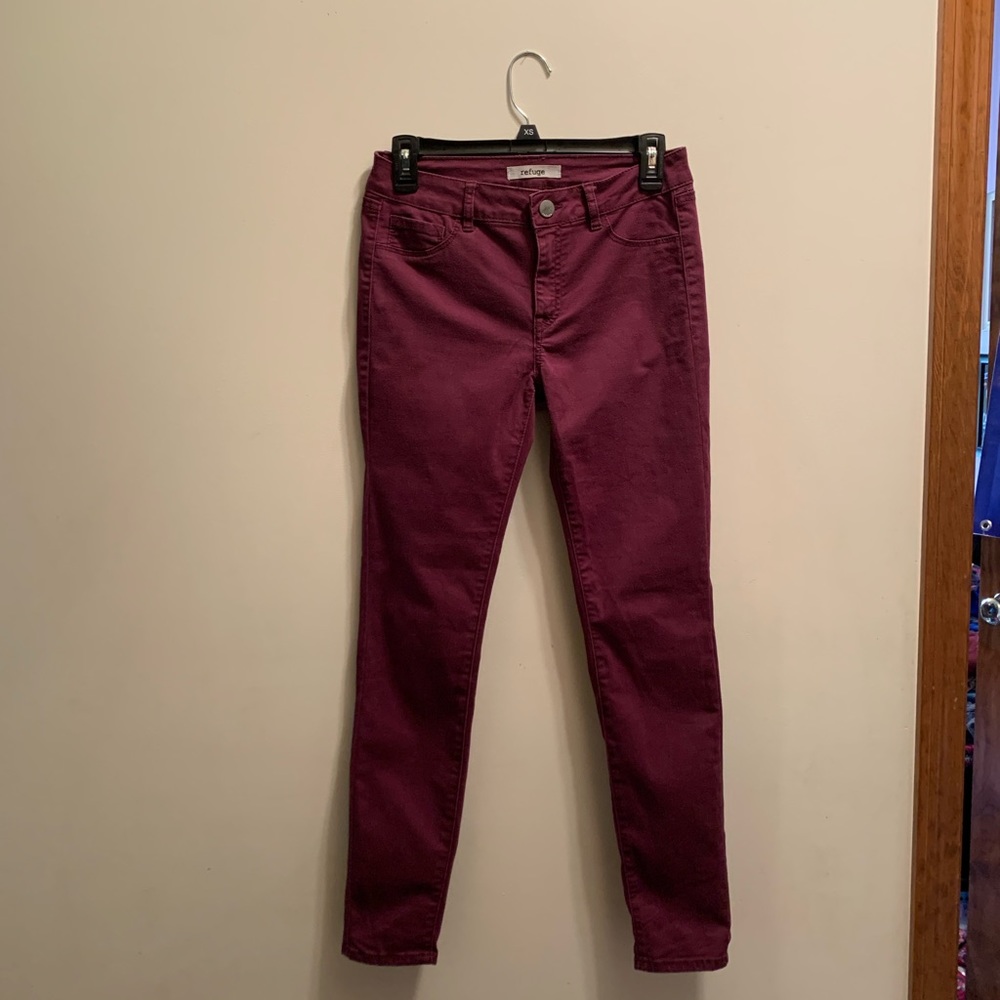 Burgundy Refuge Jeggings